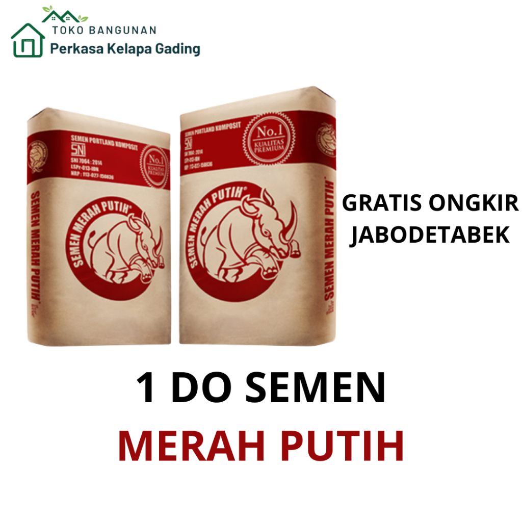 Semen Merah Putih 40KG 1DO = 200 SAK FREE ONGKIR JABODETABEK