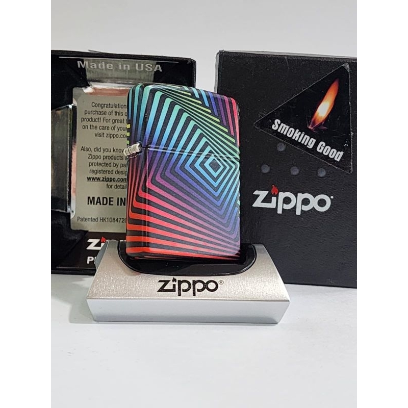 Original Zippo Rainbow Pattern Design 5 sisi 540 color 49352