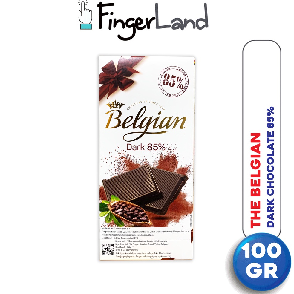 

Splash THE BELGIAN Dark Chocolate 85 1 gram Cokelat Hitam