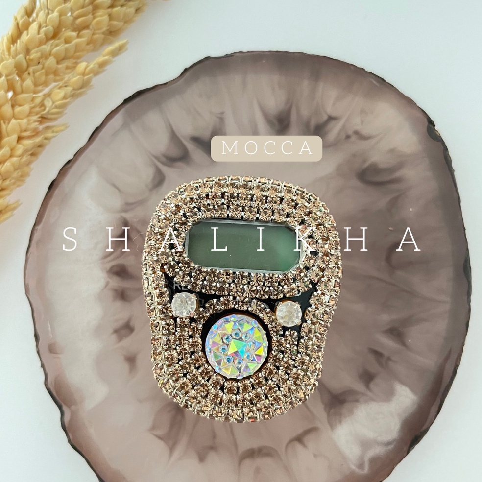 XPRESS Tasbih Digital Premium LED Swarovski Cantik Alat Dzikir Digital Tasbih Swaroski Blink Hias