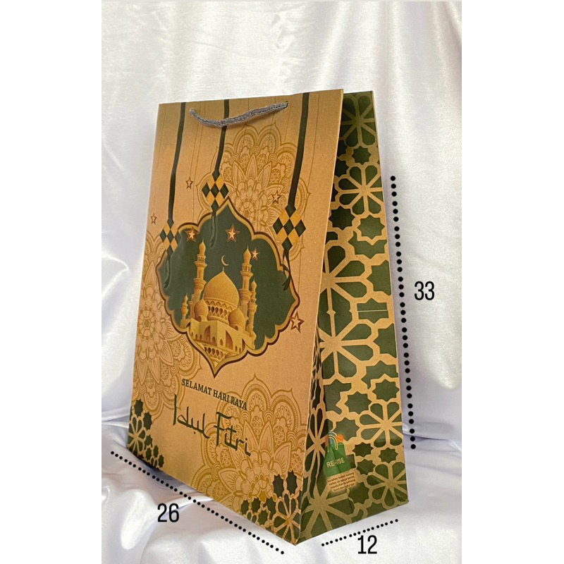 

EDISI IDUL FITRI/ Paperbag motif size 26x12x33 (1 LUSIN isi 12 pcs)