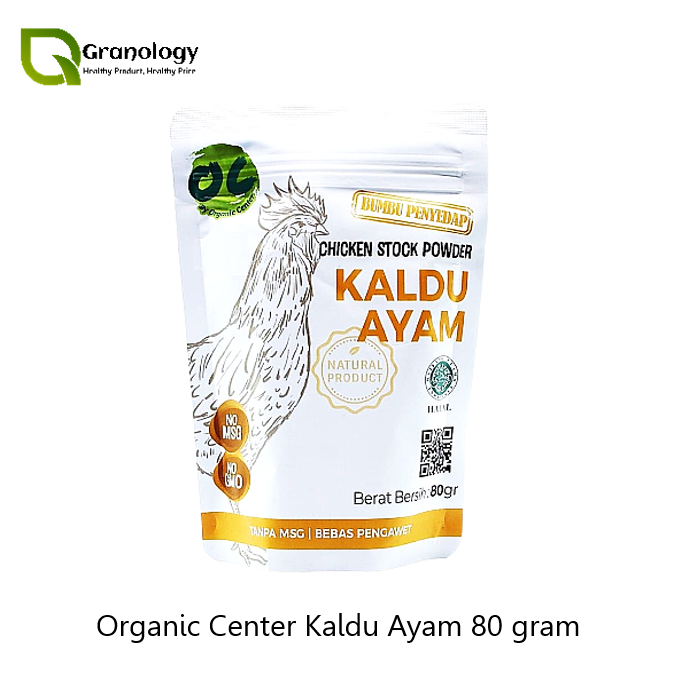 

Organic Center Chicken Stock Powder / Kaldu Ayam No MSG 80 gram