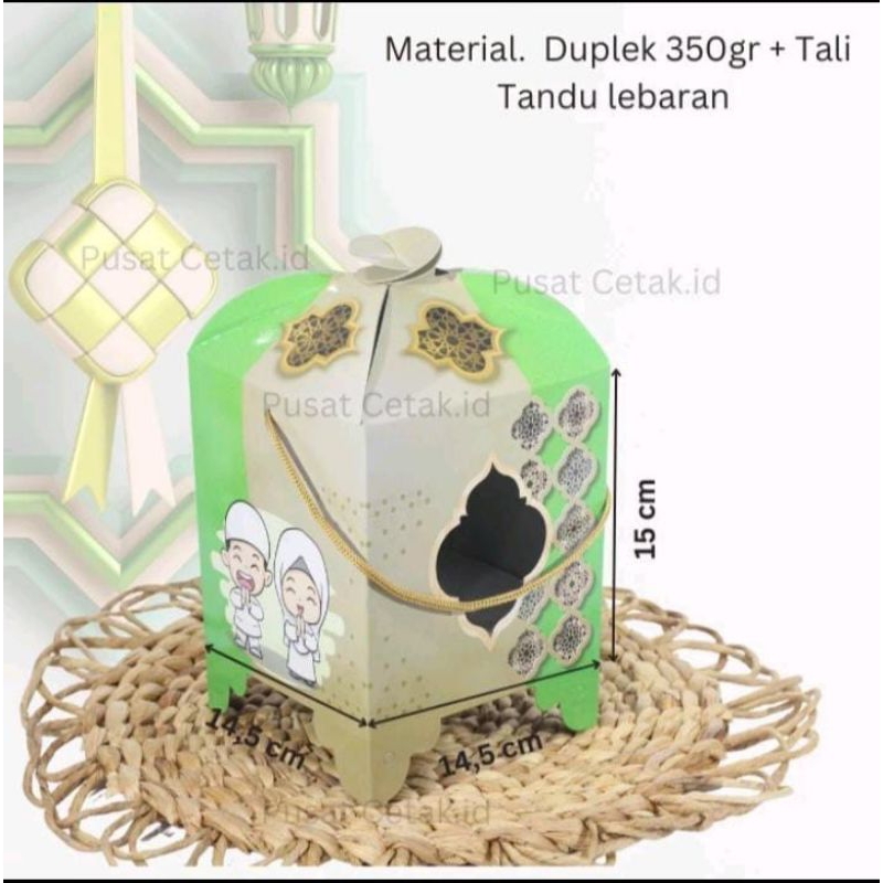 

Dus Kotak Lebaran untuk toples bulat 500gr muat 2 toples