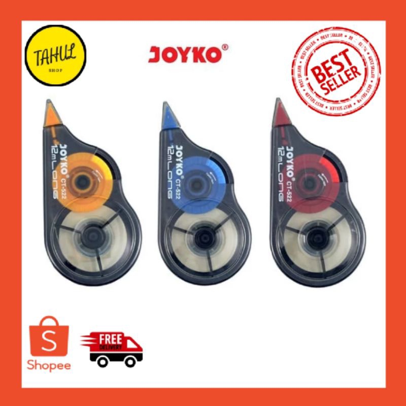 

TIP EX KERTAS / Correction Tape / Pita Koreksi Joyko / Correction Tape Pita Koreksi Joyko CT-522