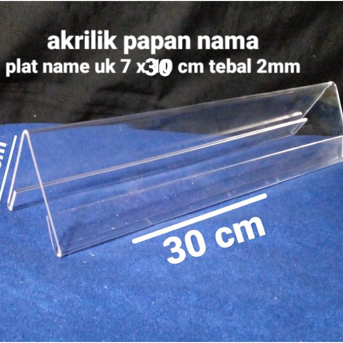 

Dijamin Ori akrilik papan namaplatename uk 7 x 3 cm tebal 2mm