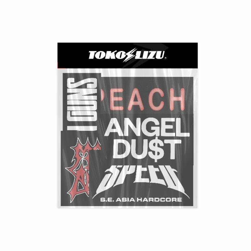 

STICKERPACK BAND SPEED ANGEL DUST MODERN GUNS PEACH STIKER MOTOR STIKER HELM STILER LAPTOP