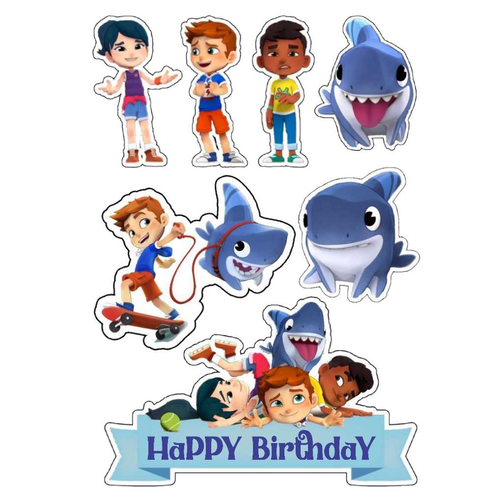 

HIASAN KUE CUSTOM TOPPER ULTAH SHARKBOY TOPPER CAKE ULANG TAHUN