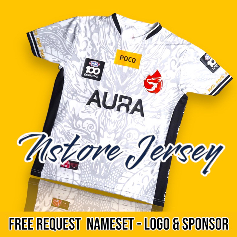 Jersey AURA FIRE ESPORT PRO JERSEY FreeFire PUBG ML TERBARU 2024 FREE REQUEST NAMA