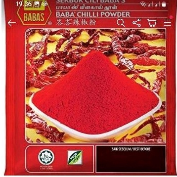 

New event Babas chilli powder Bubuk Babas Cabi Imoprt 25 Gram