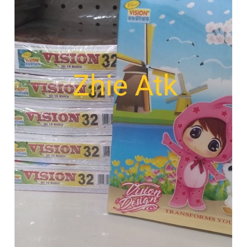 

Buku tulis vision 32 (isi 10 buku/pack)