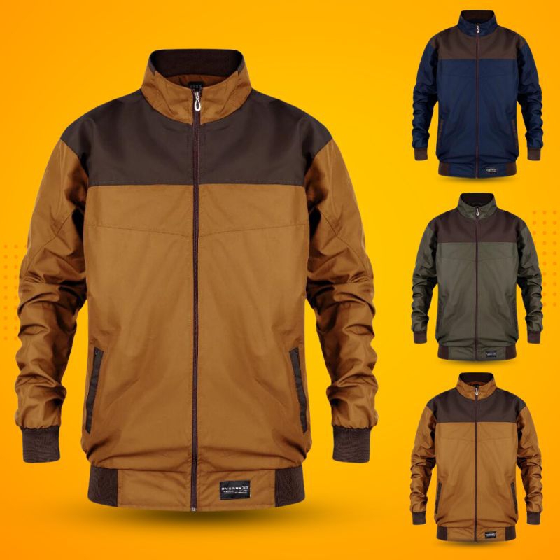 Jaket Pria Wanita Jaket Harrington Combie Jaket Motor Windproof Jaket Casual Pria Wanita