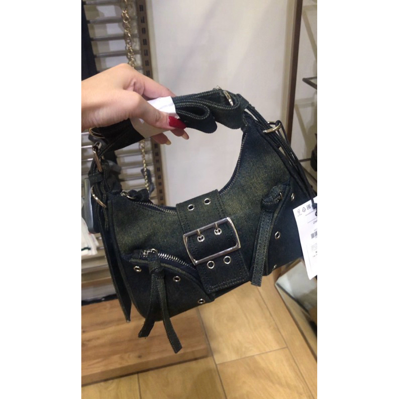 TAS DENIM BERSHKA NEW ORIGINAL STORE