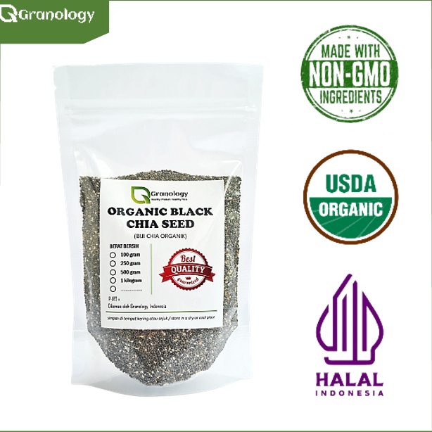 

PROMO ALE Organic Chia Seed Peru kualitas terbaik 25 gram by Granology