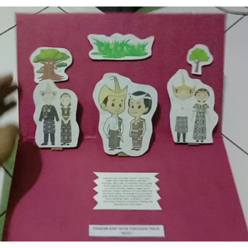 KERAJINAN TANGAN PRAKARYA HIASAN PAJANGAN MINIATUR KARDUS HADIAH CUSTOM REQUEST ALL POP UP BOOK / MA