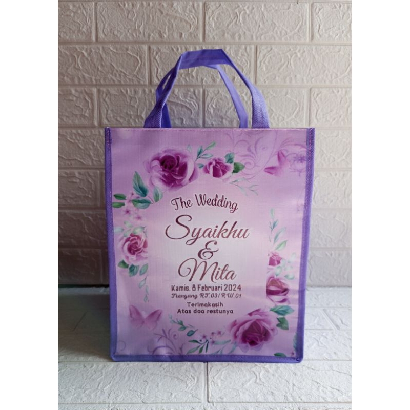 

44. TAS PERNIKAHAN CUSTOM/harga yg tertulis 1 pack isi 10 pcs/minim order 2 pack