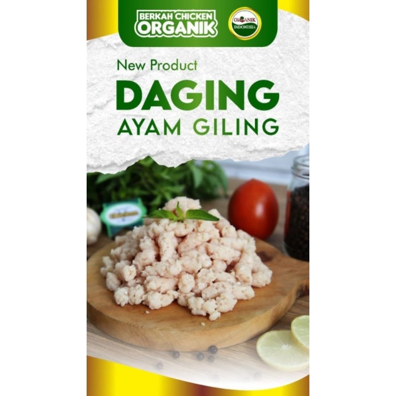 

Berkah Chicken Organik Daging Ayam Giling 500gr