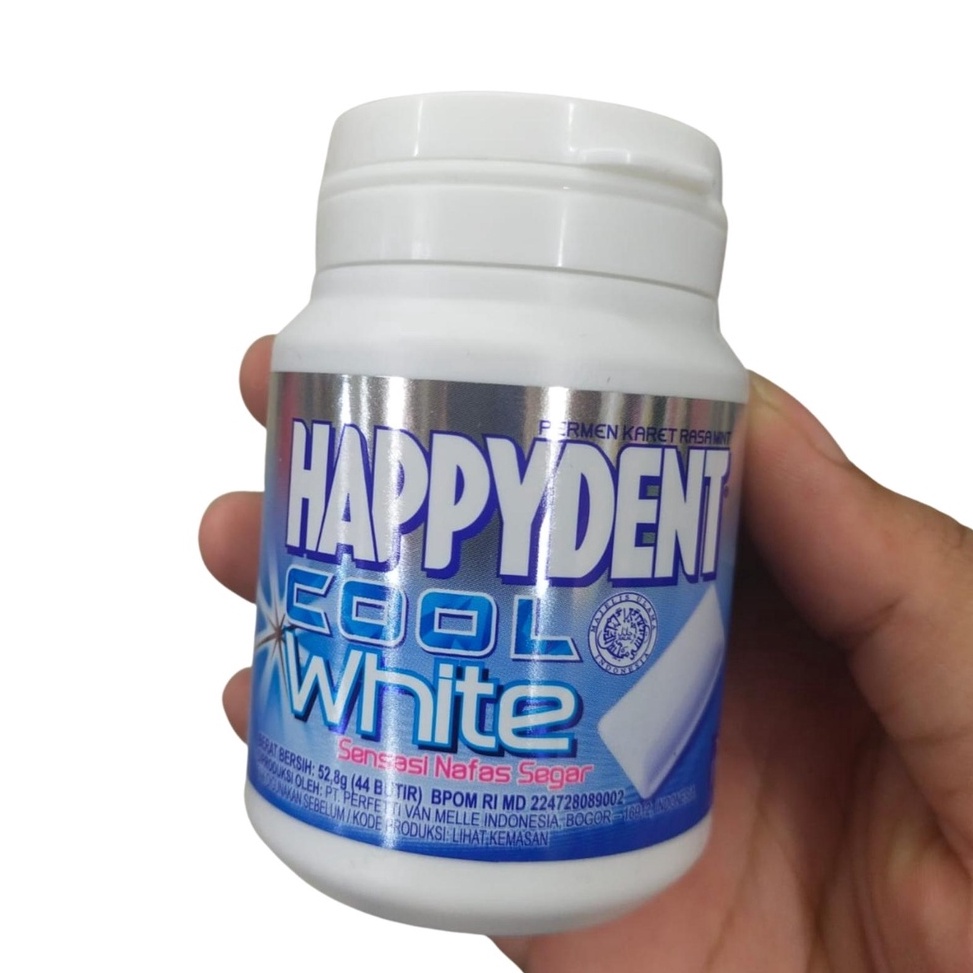 

Cuci gudang Happydent Cool White Permen Karet Rasa Mint 52gr