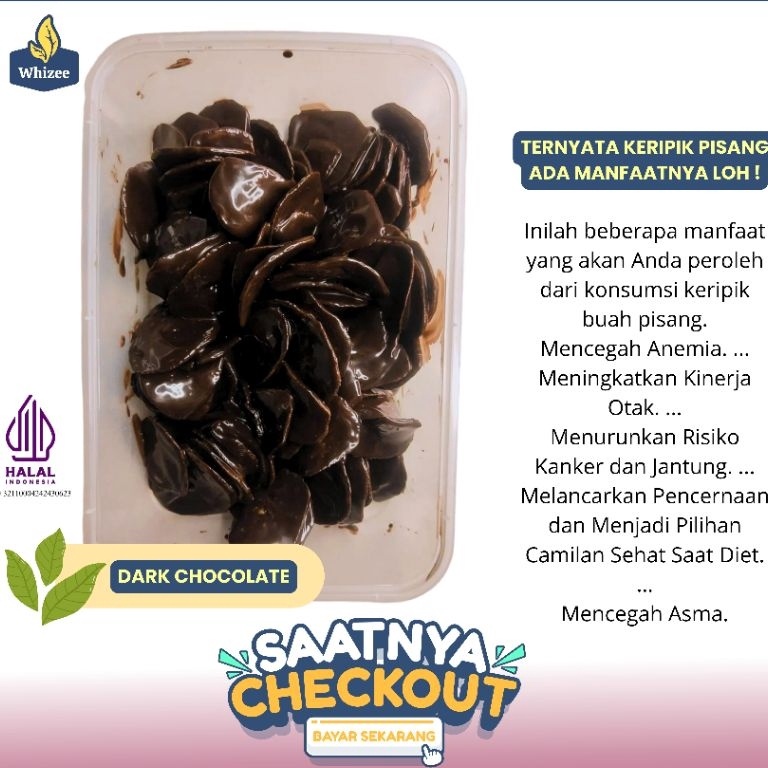 

SUPER DISKON KERIPIK PISANG COKLAT LUMER 1KGPISANG LUMER