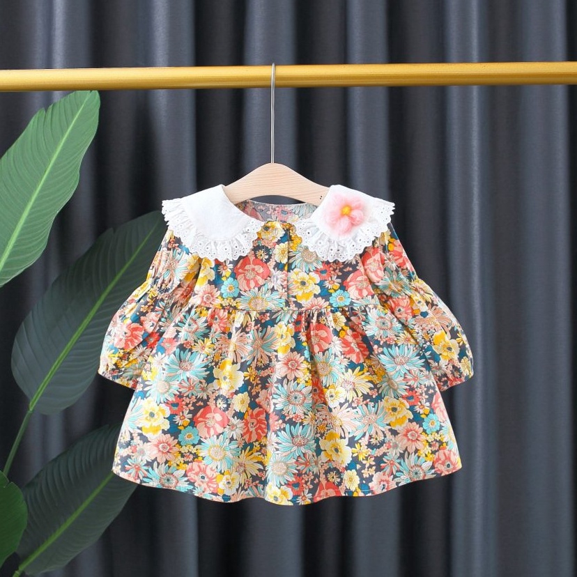 Lihat Disini Zahra Amara Floral Dress Kids Baju Anak Perempuan motif floral atau bunga Usia 1  3 Tah