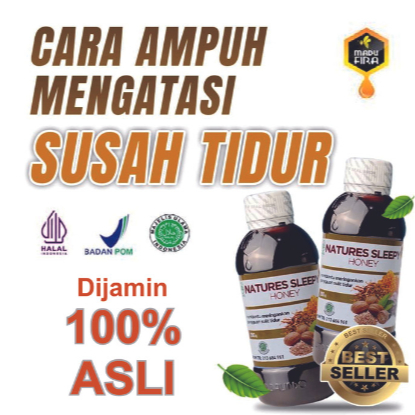 

Madu Natures Sleepy Honey Ampuh Atasi Susah Tidur insomnia Original Asli Madu