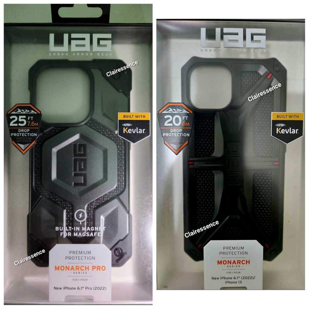 Casing HP iPhone UAG Monarch Case Iphone 14 Pro UAG Monarch Pro Kevlar Silver Case Iphone 13 UAG Mon