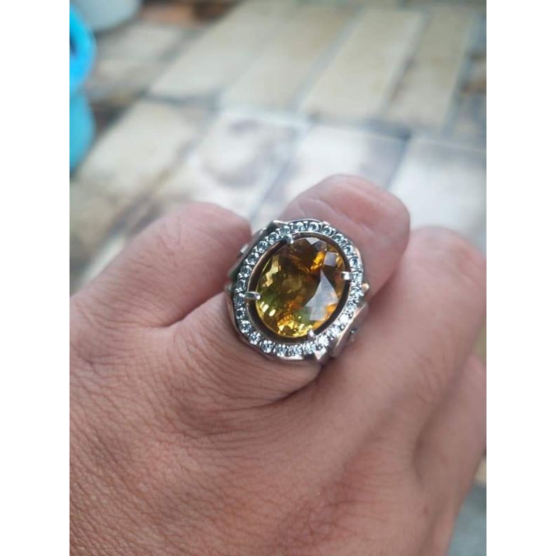 cincin natural heliodor beryl