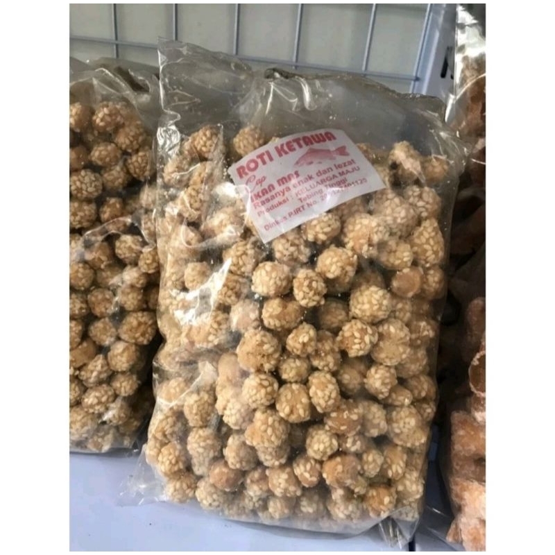 

Kue ketawa roti goreng wijen mini gurih renyah makanan jogja bandung