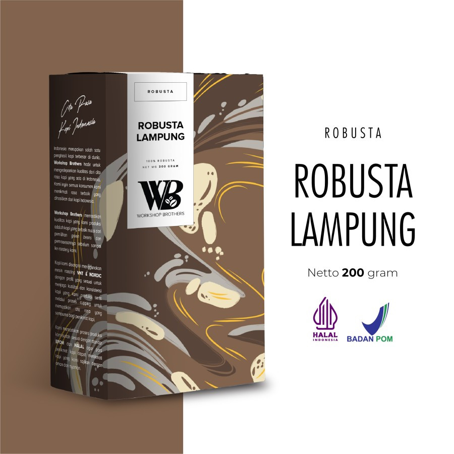 

WorkshopBrother Kopi Robusta Lampung 200g - Biji atau Bubuk