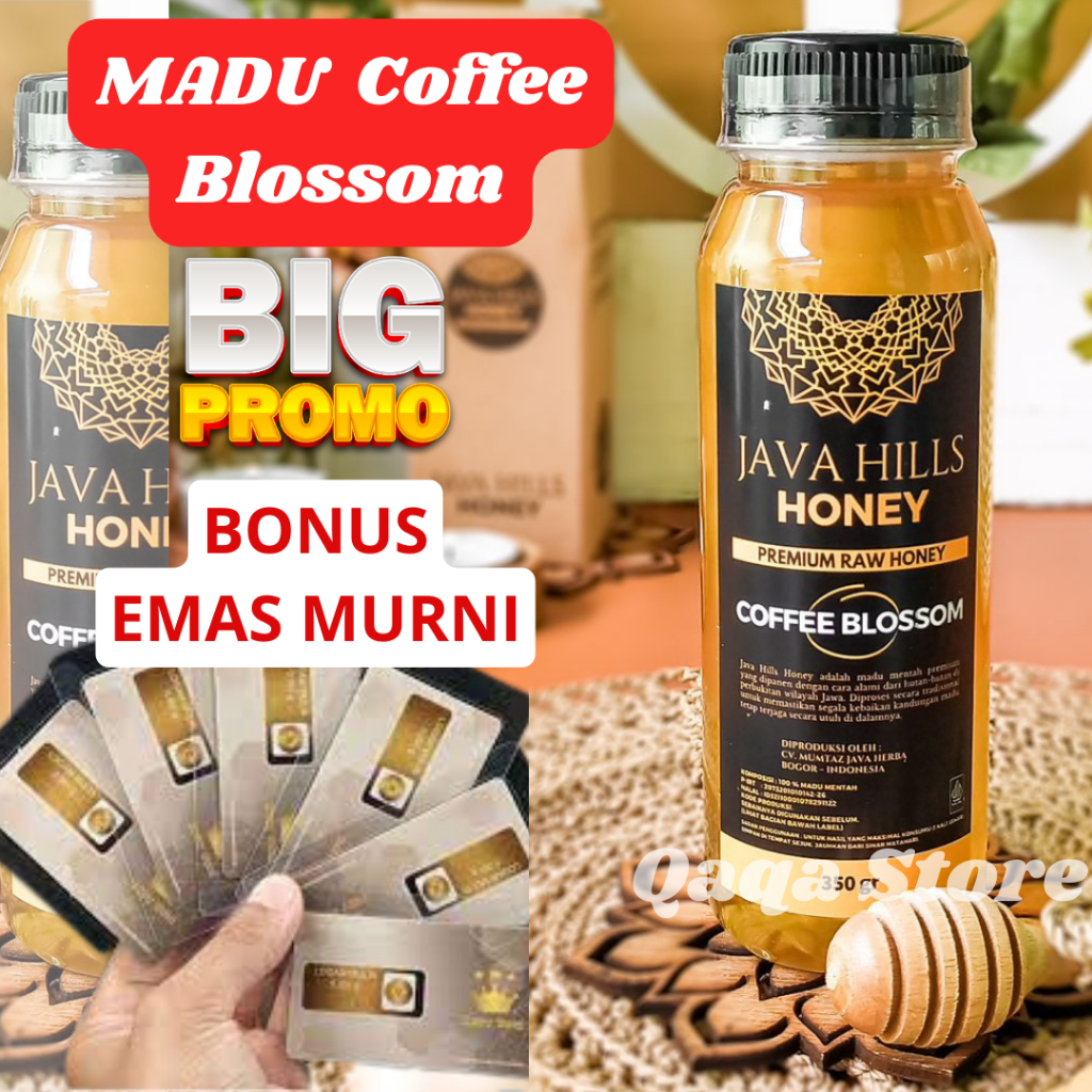 

Madu Asli Murni 100% Alami Mentah Nektar Kopi Coffee Blossom Raw Honey Obat Herbal Diet 500 Gram