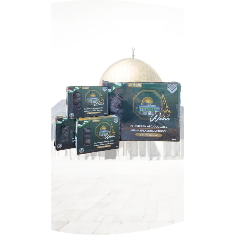 

Kurma Medjool Palestine Watan VIP Quality 1kg & 1/2kg repacking