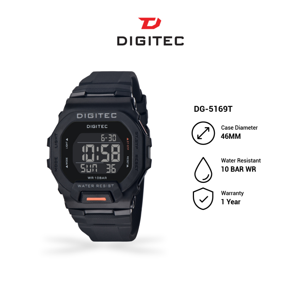 DIGITEC DG-5169T / DG-5169T / DG-5169T  Watch Jam Tangan ORIGINAL