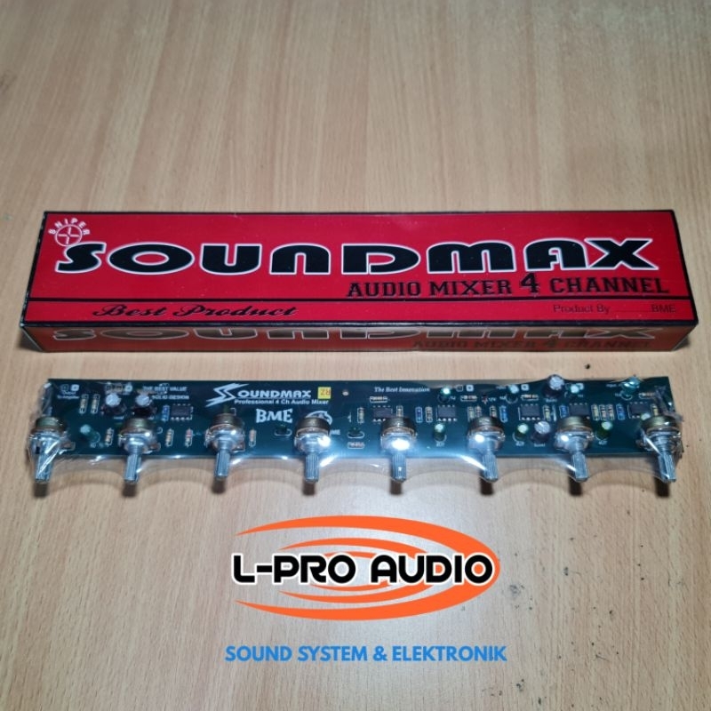 Kit Audio mixer 4ch karaoke Soundmax