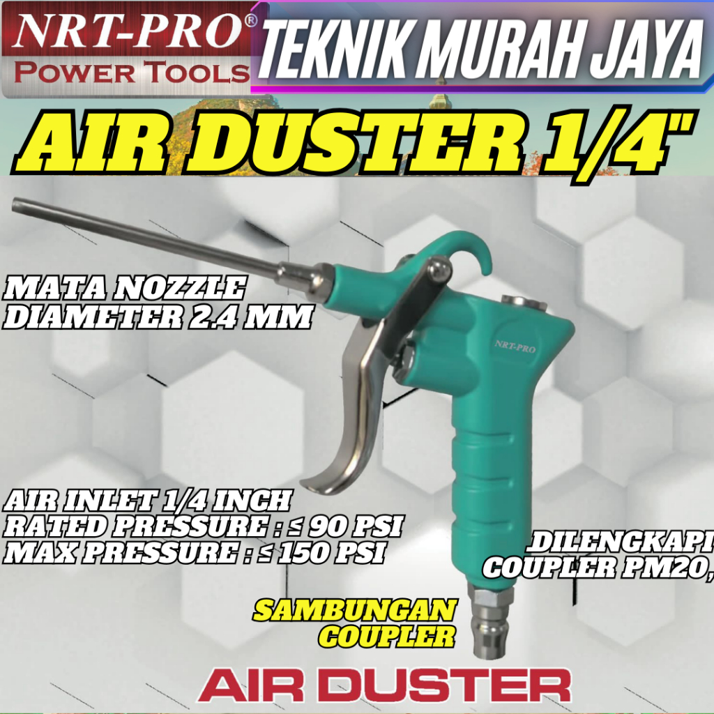 NRT-PRO Air Duster Heavy Duty Gun Semprot Debu Kompresor Pistol Angin