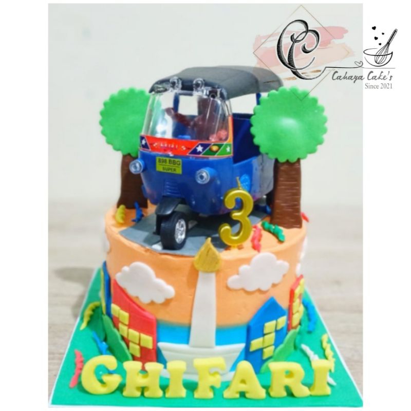 

Bajaj Cake / Kue Ulang Tahun Bajaj / Kue Ultah Custom Bajaj
