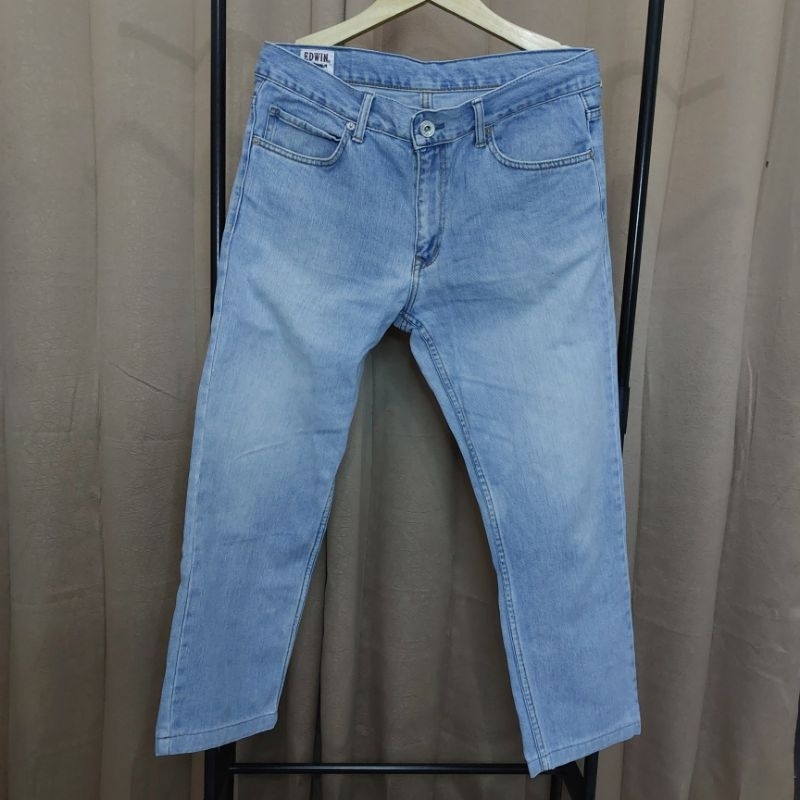 (preloved) Celana panjang pria EDWIN jeans denim