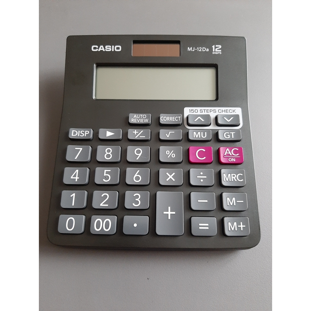 

Casio Check & Correct Calculator Desktop Calculator MJ 12 d a MJ12 DA 12 digit Bisa Cek Ulang Original