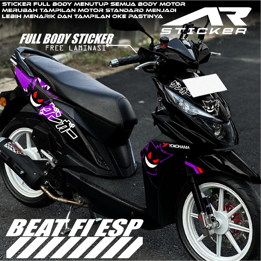 (COD) Decal Sticker BEAT ESP  2016 2017 2018 2019  Stiker Beat Full body Desain POKEMON