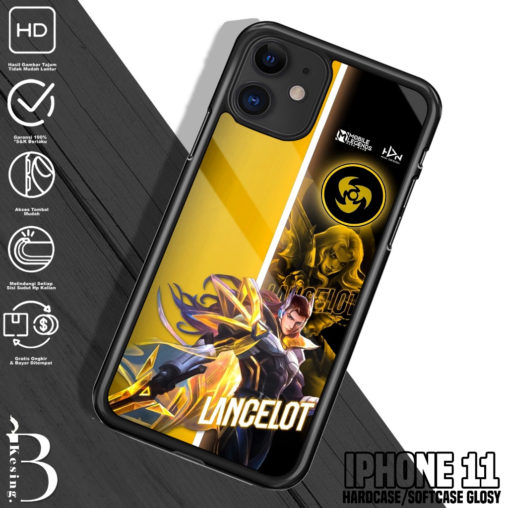 Case Iphone 11 - Casing Hp Iphone 11 Motif Hero MobileLegend - Silikon Hp Iphone 11 - Softcase Kaca 
