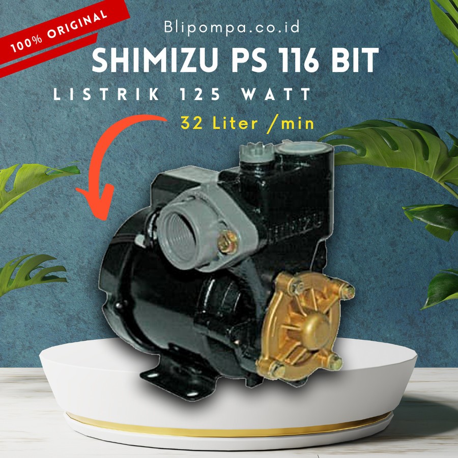 Pompa Air Shimizu PS 116 BIT Pompa Air Booster 125 Watt MANUAL