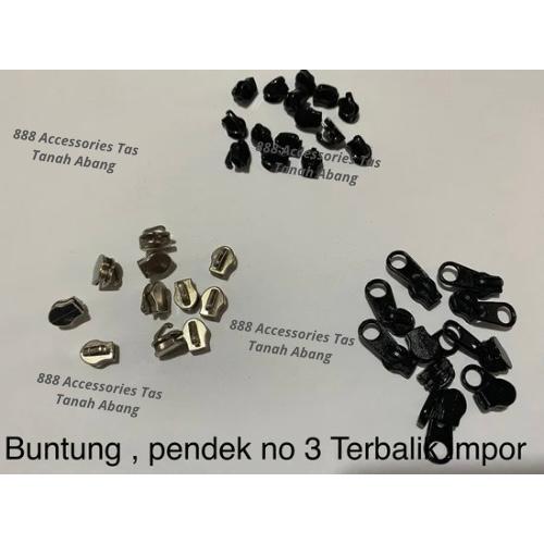 Kepala Resleting No.3 Terbalik (isi 10 lusin)