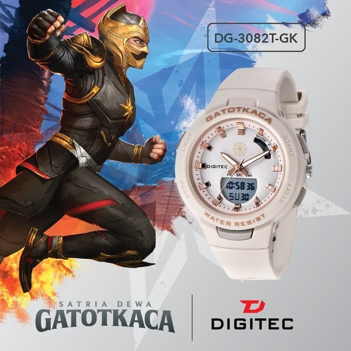 DIGITEC DG-3082T-GK-Jam Tangan Wanita Analog Digital Original-Garansi Resmi