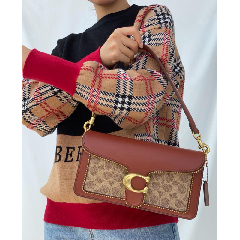 CH Tabby Shoulder Bag 26 In Signature Canvas With beadchain