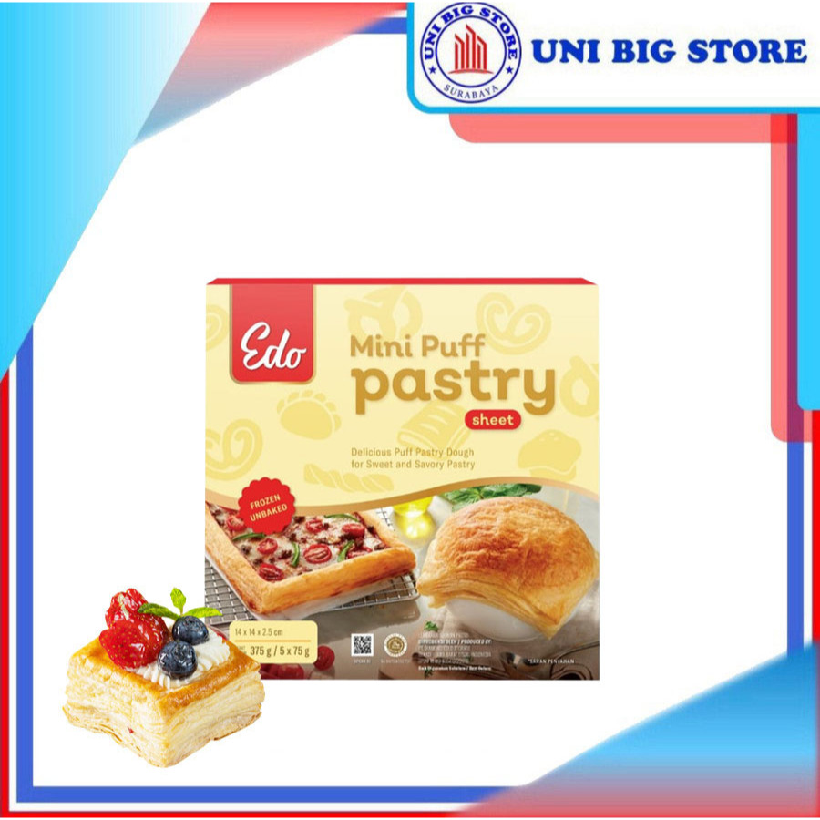 

EDO Puff Mini Pastry Sheet / Kulit Pastry 375 gr