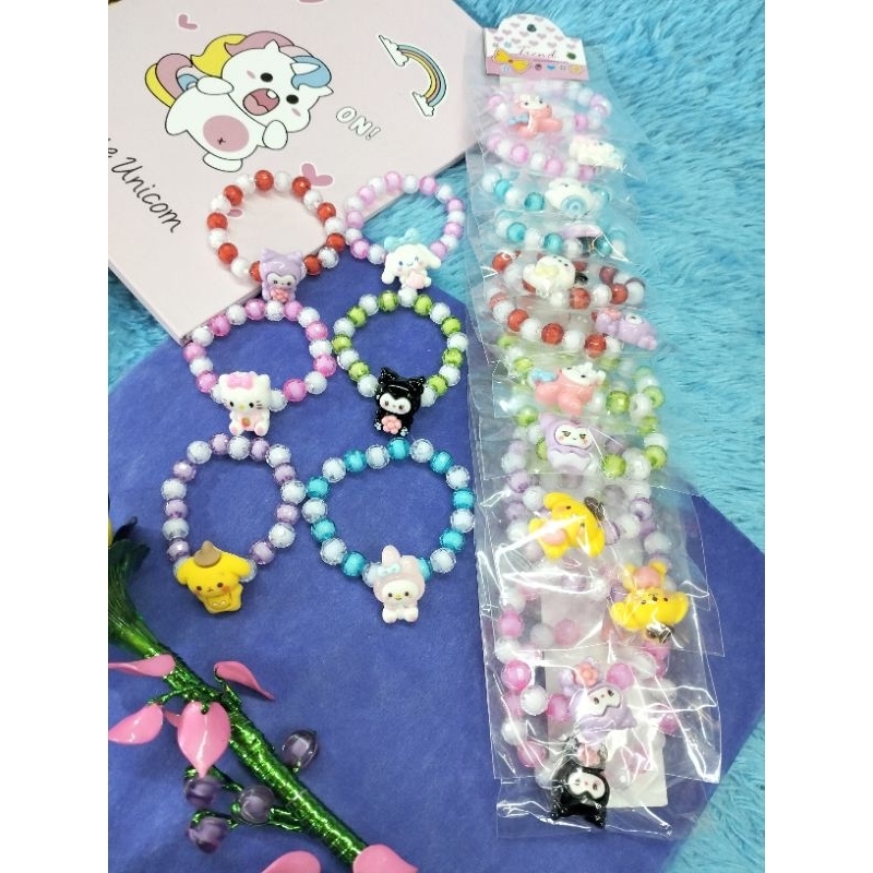 12pcs Gelang anak karakter//Gelang anak lucu//Grosir