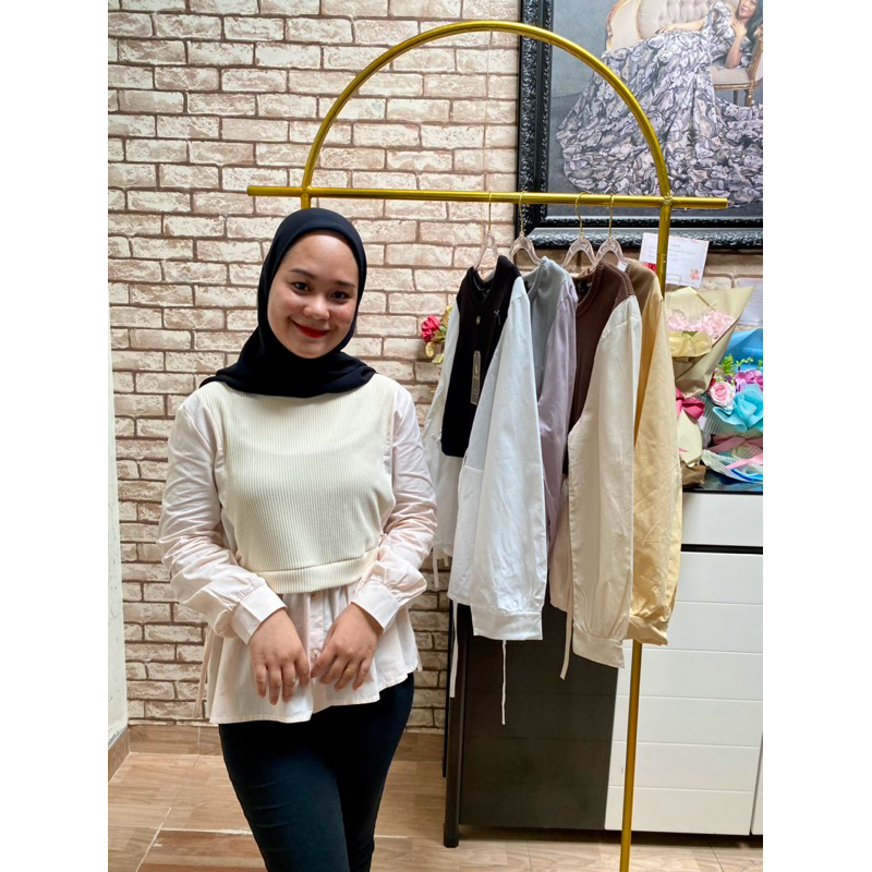 Blouse Desy Rajut // Atasan Wanita // Atasan Import // Atasan Korea // Trend Atasan Wanita Lebaran 2