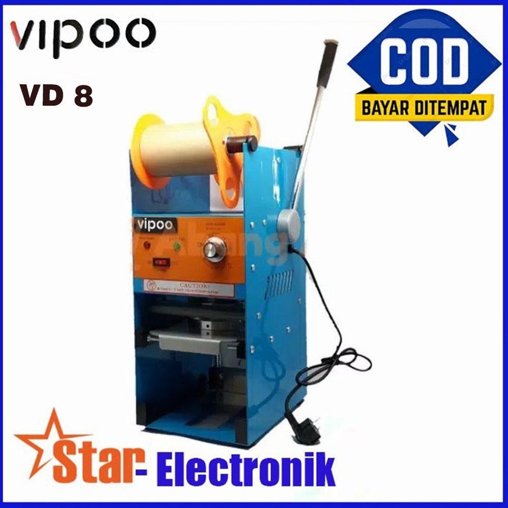 Cup Sealer Vipoo VD 8 Mesin Press Gelas Plastik Manual
