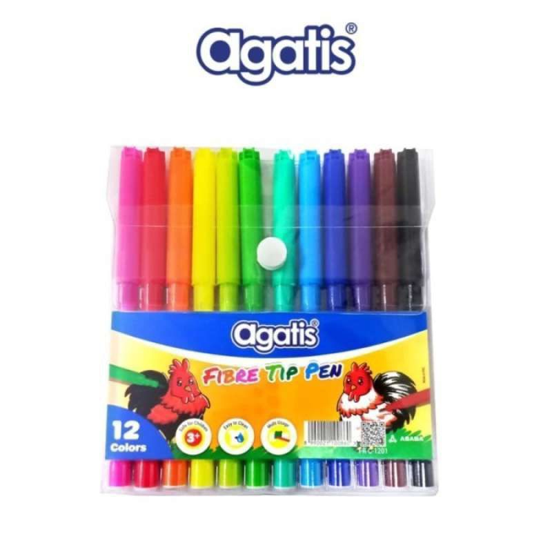 

Agatis Fibre Tin Pen 12 Warna