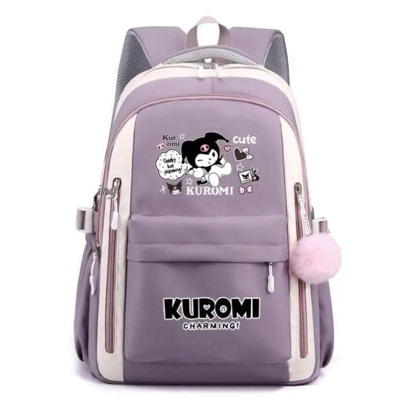 Tas ransel kuromi tas sekolah anak perempuan tas ransel anak sekolah kuromi bags tas ngaji backpack 