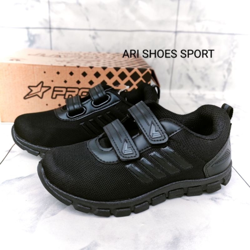 Sepatu Sekolah Sepatu Pro Att Hitam polos Hitam putih Sepatu Sekolah SD SMP Sma Sepatu Pro Att Origi