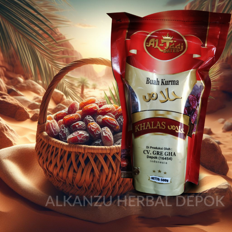 

KURMA AL Taaj DATES JENIS KHALAS 500 GRAM